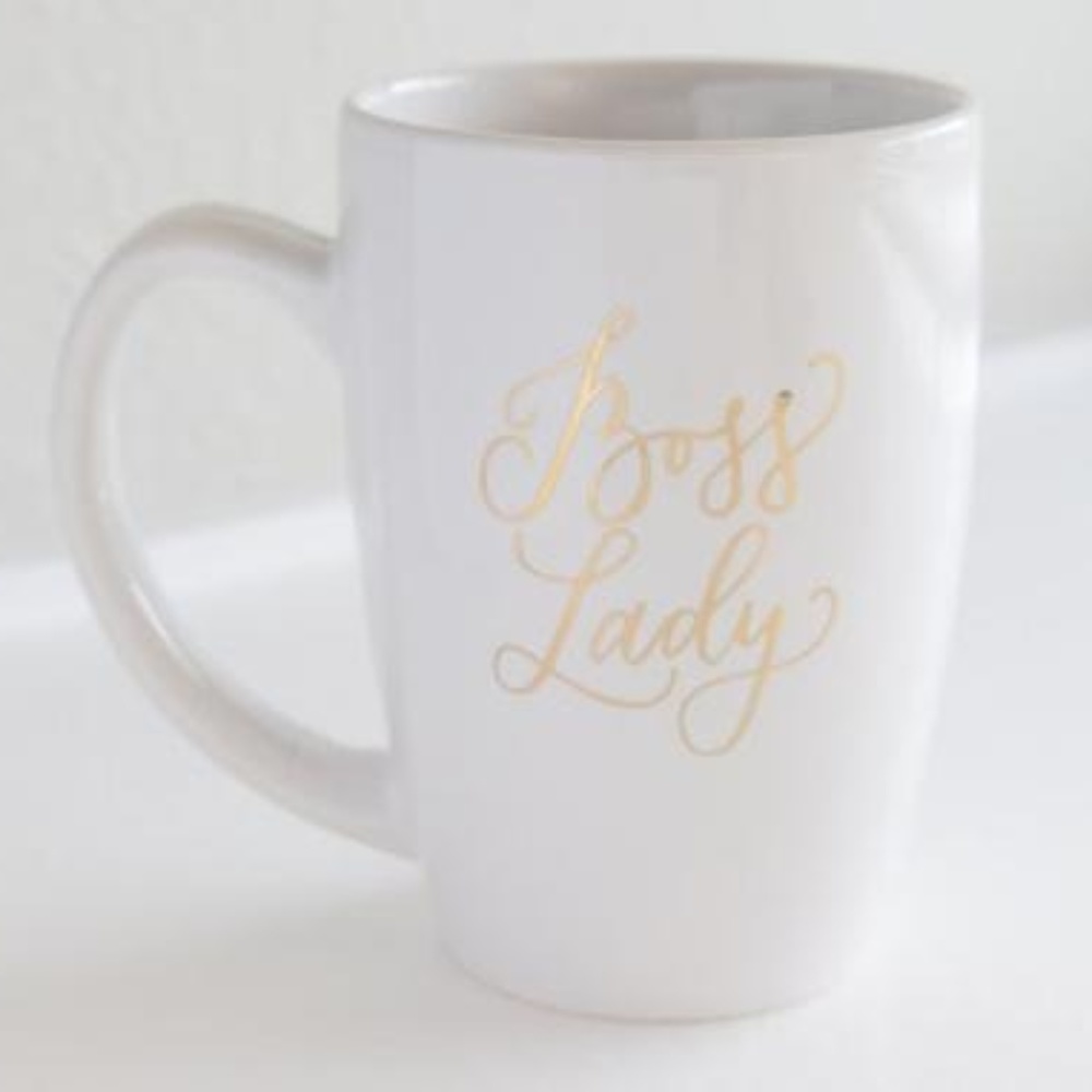NEW 24K Gold 'Boss Lady' Coffee Cup